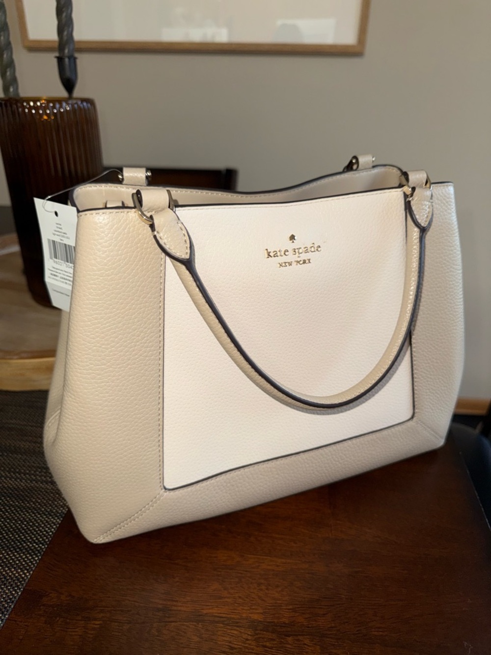 NWT- Kate Spade Cream and Light Pink Shoulder Bag